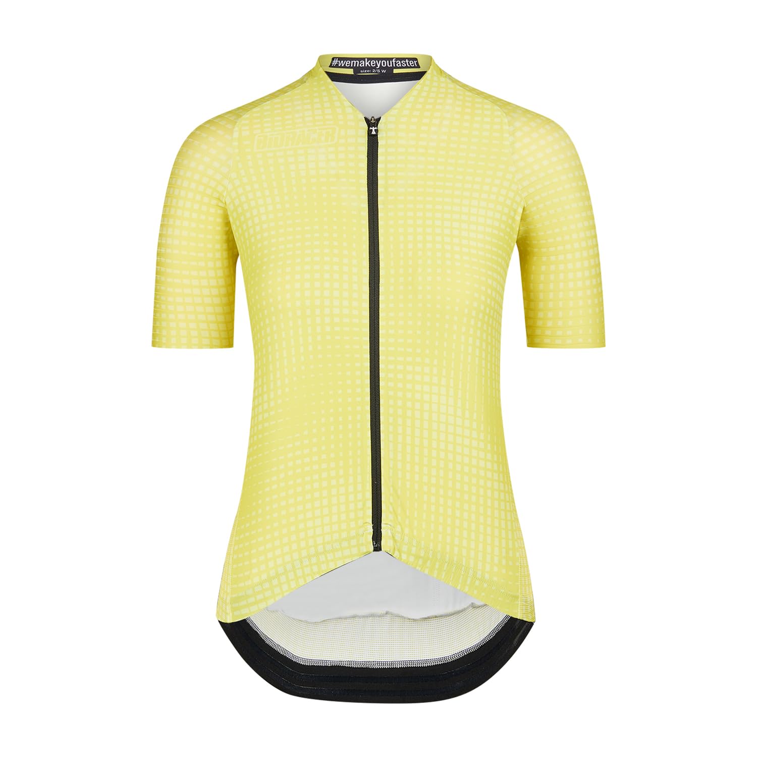 BioracerFietsshirt Ladies - Fietskledij Icon Optic Art - Wielrennen - Geel, Yellow, M