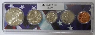 2009-5 Coin Birth Year Set in American Flag Holder Uncirculated - coolthings.us