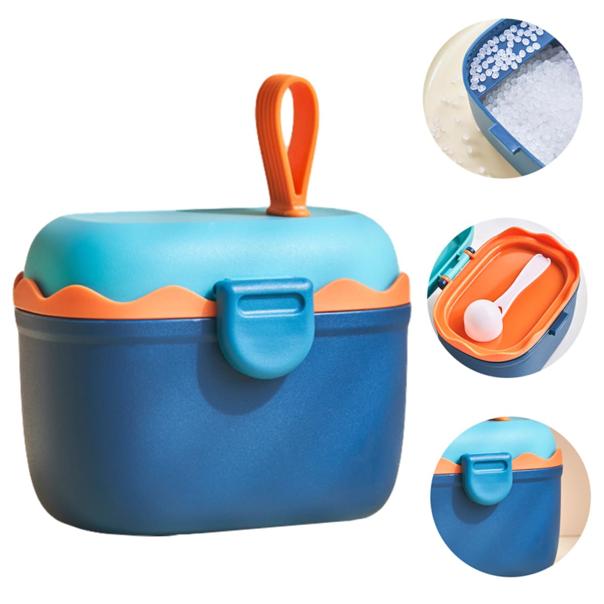 Toddmomy Dispenser Milk Powder Box Portable Milk Powder Storage Spoon 5g Measure Sealed