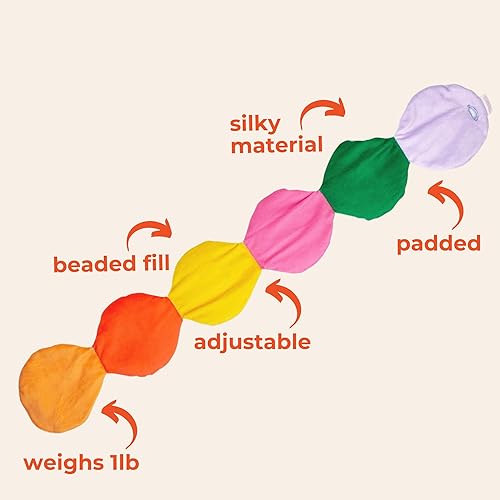 Miniatura 3 de ban.do Máscara de ojos con peso para dormir, con presión suave para dormir y dolor de cabeza, máscara opaca para adultos, multicolor