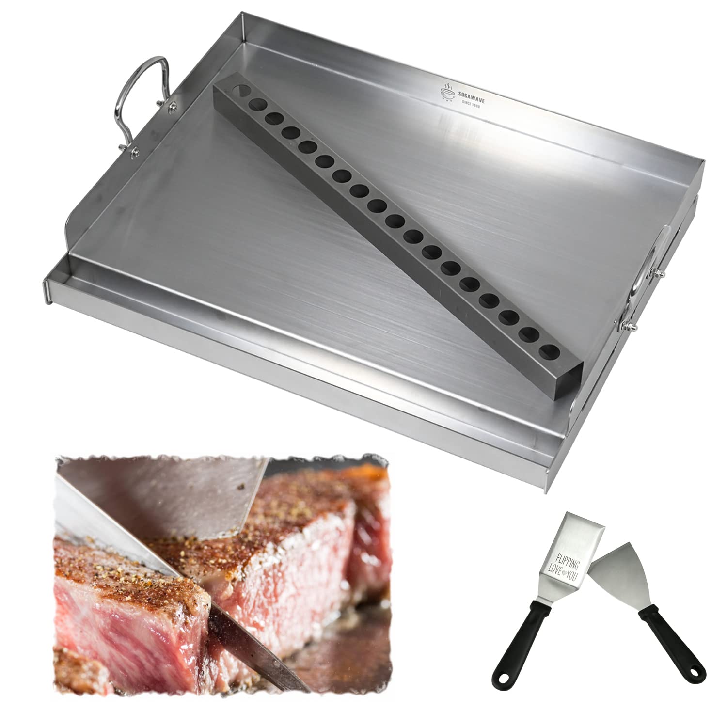 Buy Sogawave Professional Stainless Steel Universal Griddle (24"X16