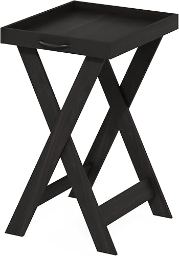 Furinno Mesa clásica con bandeja extraíble, color espresso disponible en Yaxa Guatemala