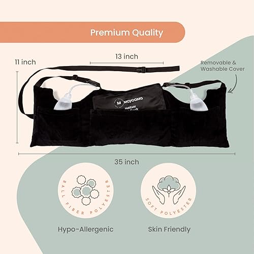 Miniatura 6 de MOYOAMA Almohada posmastectomía, recuperación después de la cirugía del cáncer de mama, aumento de mama, almohada ligera poscirugía con 4 bolsillos