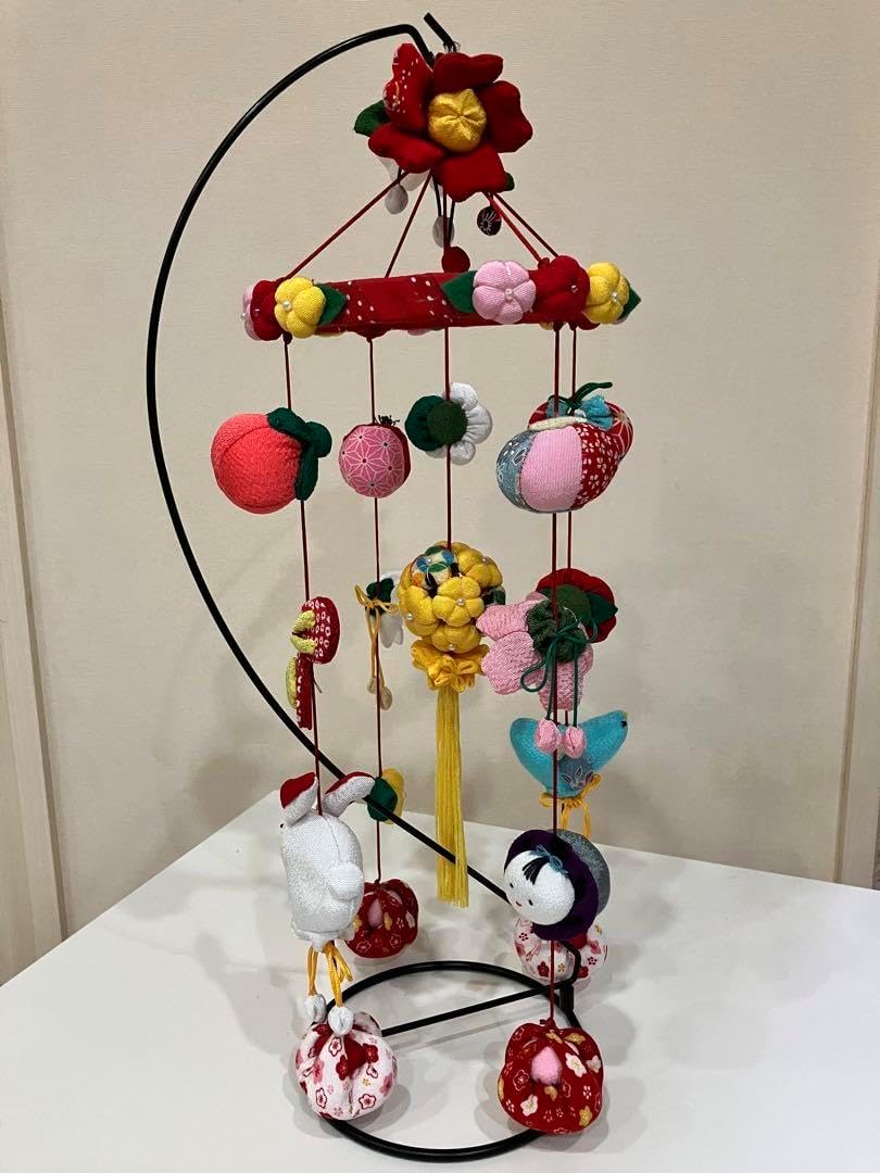 2494 「開運」中国吊るし飾り 約80cm 瑠璃工房 龍 辰 瓢箪 波 置物