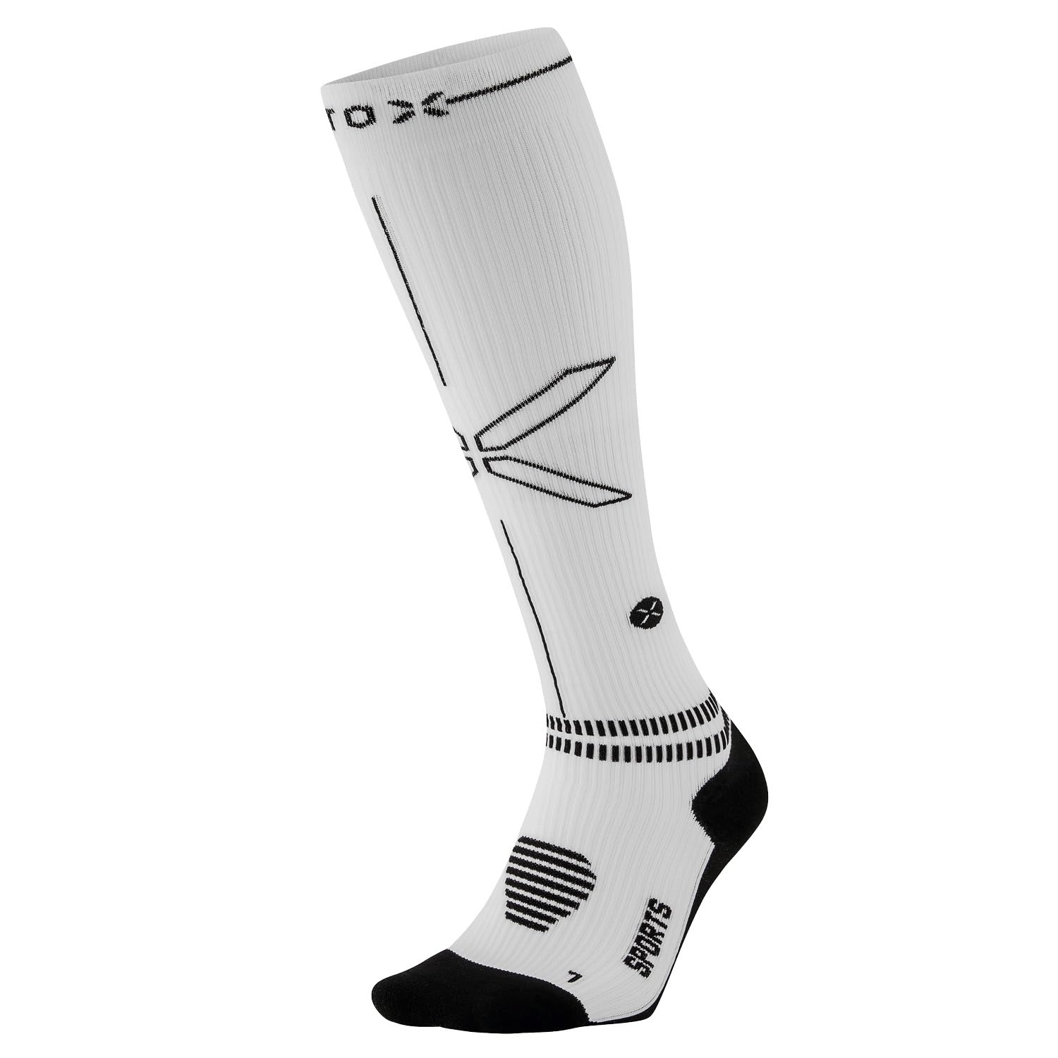 STOX Energy Socks, Damskie skarpety sportowe, klasa kompresji 23-32 mmHg, wyściełana wkładka, pończochy uciskowe, sportowe skarpety uciskowe, pończochy uciskowe, pończochy uciskowe, pończochy