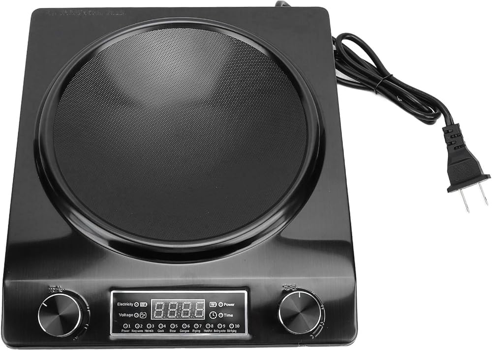 Estufa Vitrocerámica Portátil de 3500W con Panel Táctil para Cocina