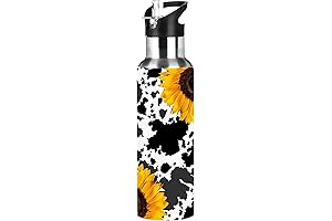 Cow Print Sport Water Bottle