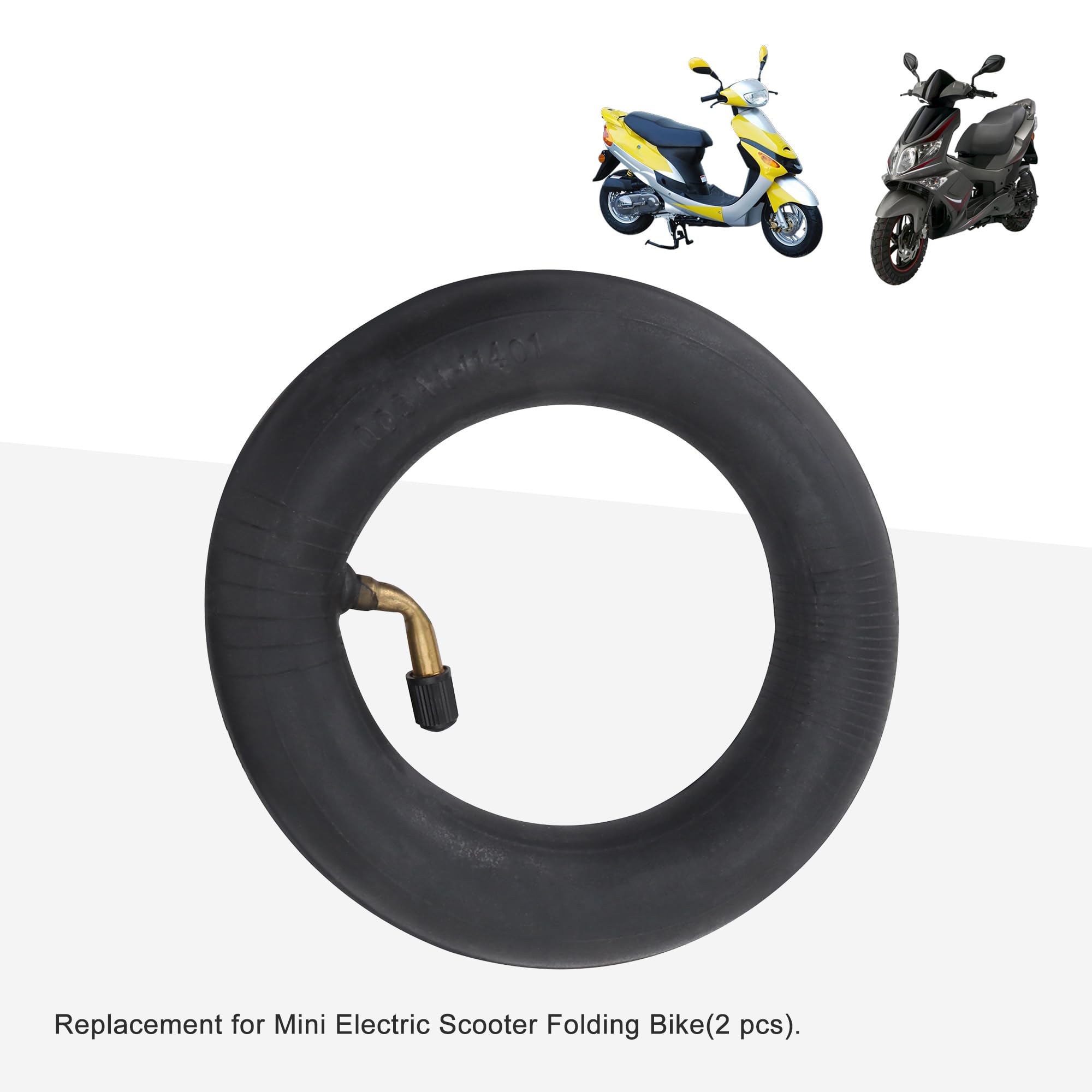 GOOFIT 6 X 1 1/4 Curved Bent Stem Inner Tube Tire For Mini Electric Scooter Fold