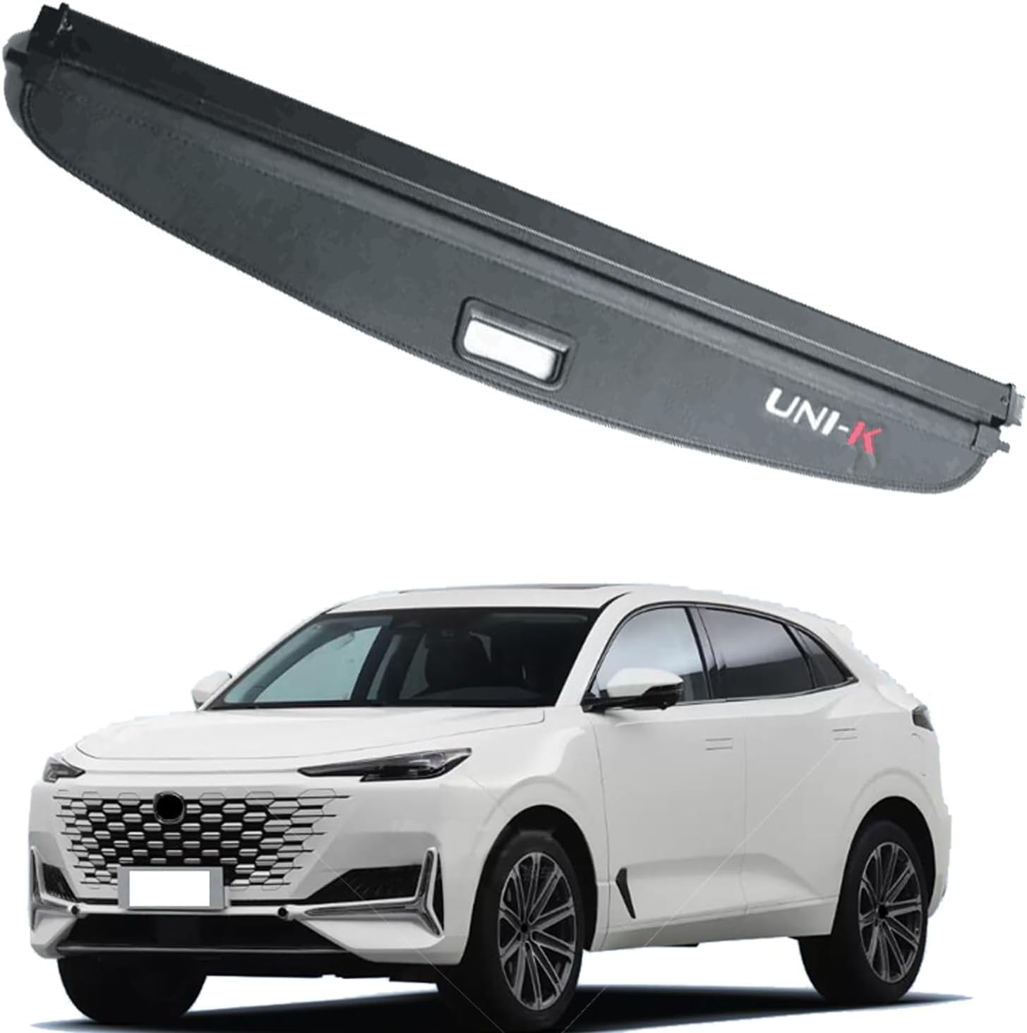 Luggage Compartment lid Car Rear Boot Shield Cover Fit for Changan UNI-K 2022 2023 2024 2025 Trunk Cargo Luggage Shade Security Privacy Shades Curtain Neat