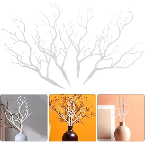 Miniatura 9 de LIFKOME Ramas de árbol secas de asta artificial, ramas decorativas de 13.76 pulgadas, ramas decorativas de plástico, ramas secas, decoración para