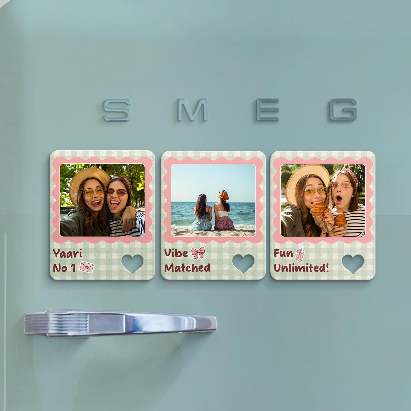 IGP Personalized Friendship Day Memory Magnet Set | Custom Photo Fridge Magnets | Same Day Delivery | Friendship Day Present for Best Friend, BFF-image-28