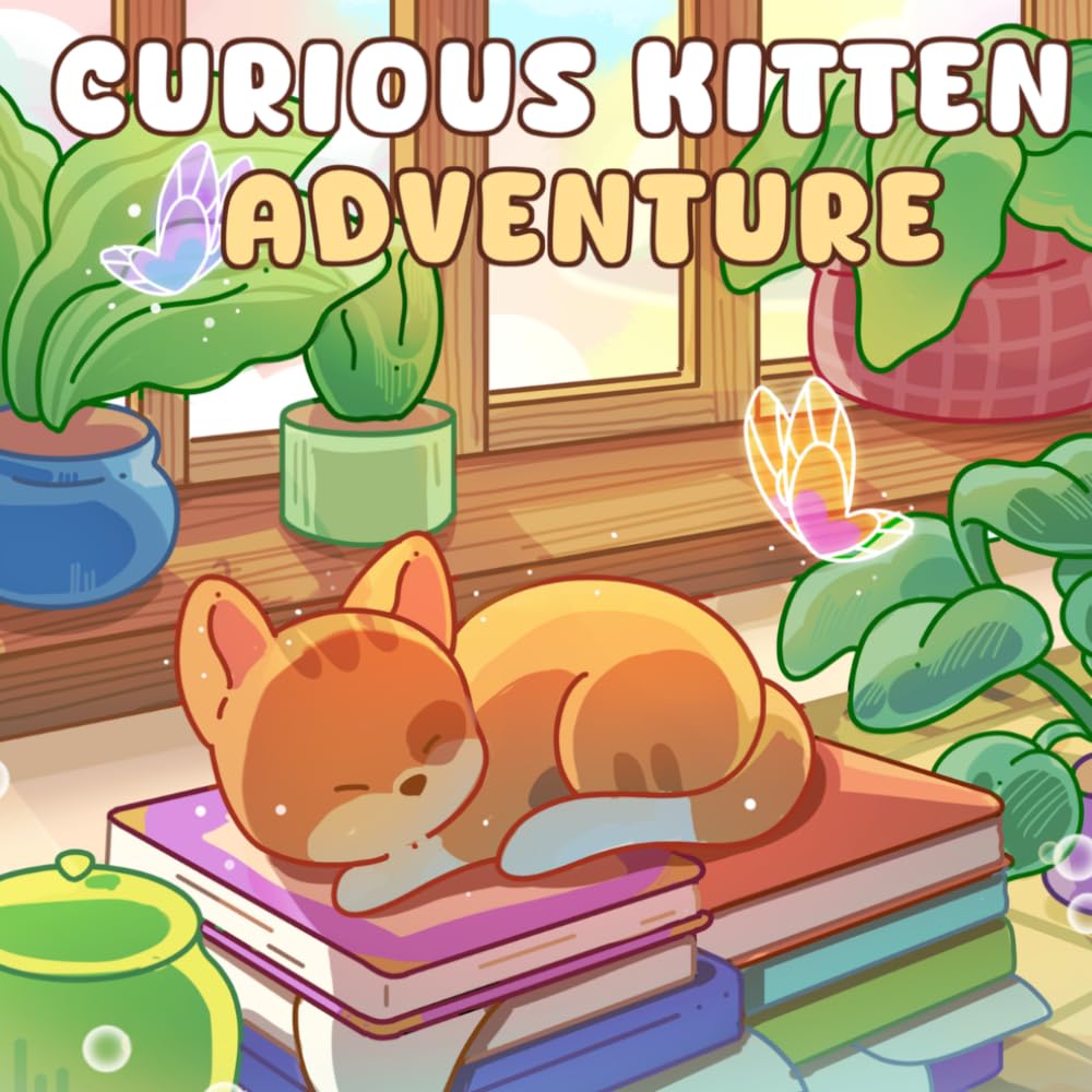 Curious Kittens Outdoor Adventures: 40 curious and playful kittens on sunny outdoor adventures for Relaxation, Stress Relief, and Creative coloring book