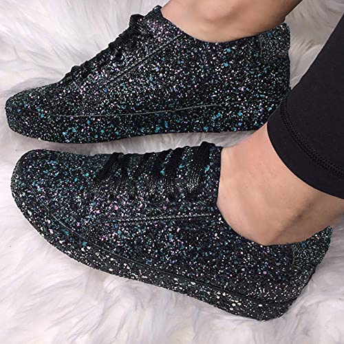 Haoricu HAORICU_2357 Glitter Sneakers Lace Up thumb #1