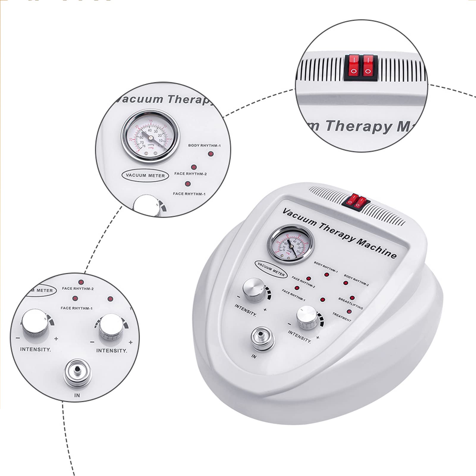 Dispositivo Eléctrico De Ventosas Al Vacío, para Levantamiento De Senos Y Glúteos Y Masajeador De Modelado Corporal Mejorado con Juegos De Terapia De Ventosas