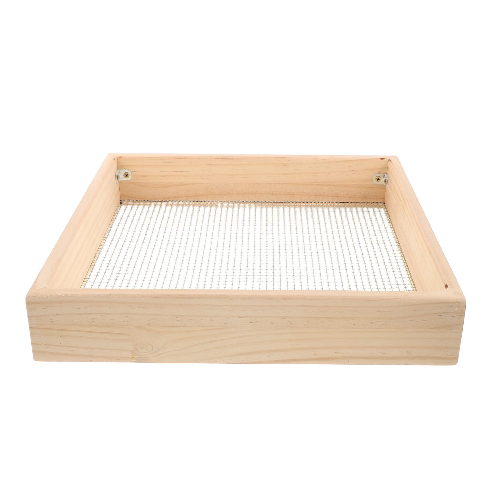 Tamis de Sol de Jardin en Bois et Métal Maille 1/4x1/4 pour Compost et Sable, Conception Ergonomique et Construction Robuste pour Jardinage Urbain