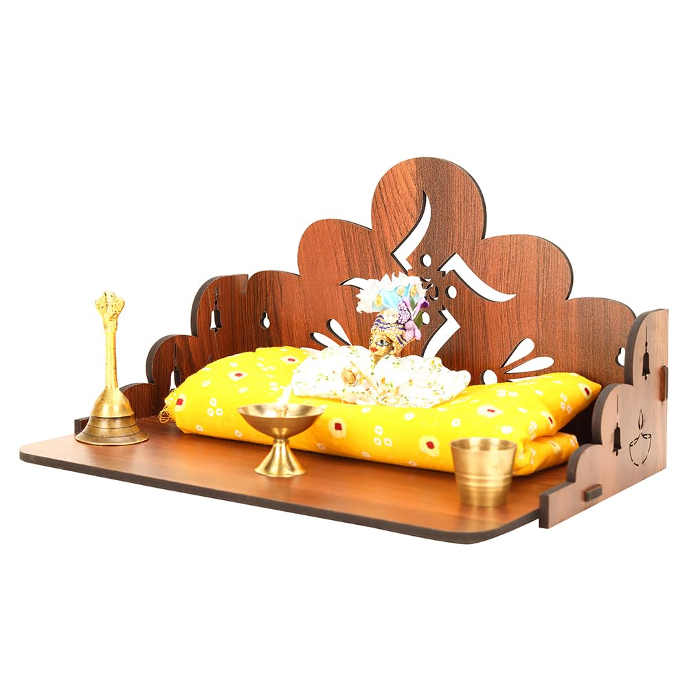 Sehaz Artworks Puja Mandir for Home | Pooja Mandir for Home Wall Mounted | Wooden Temple | Pooja Stand