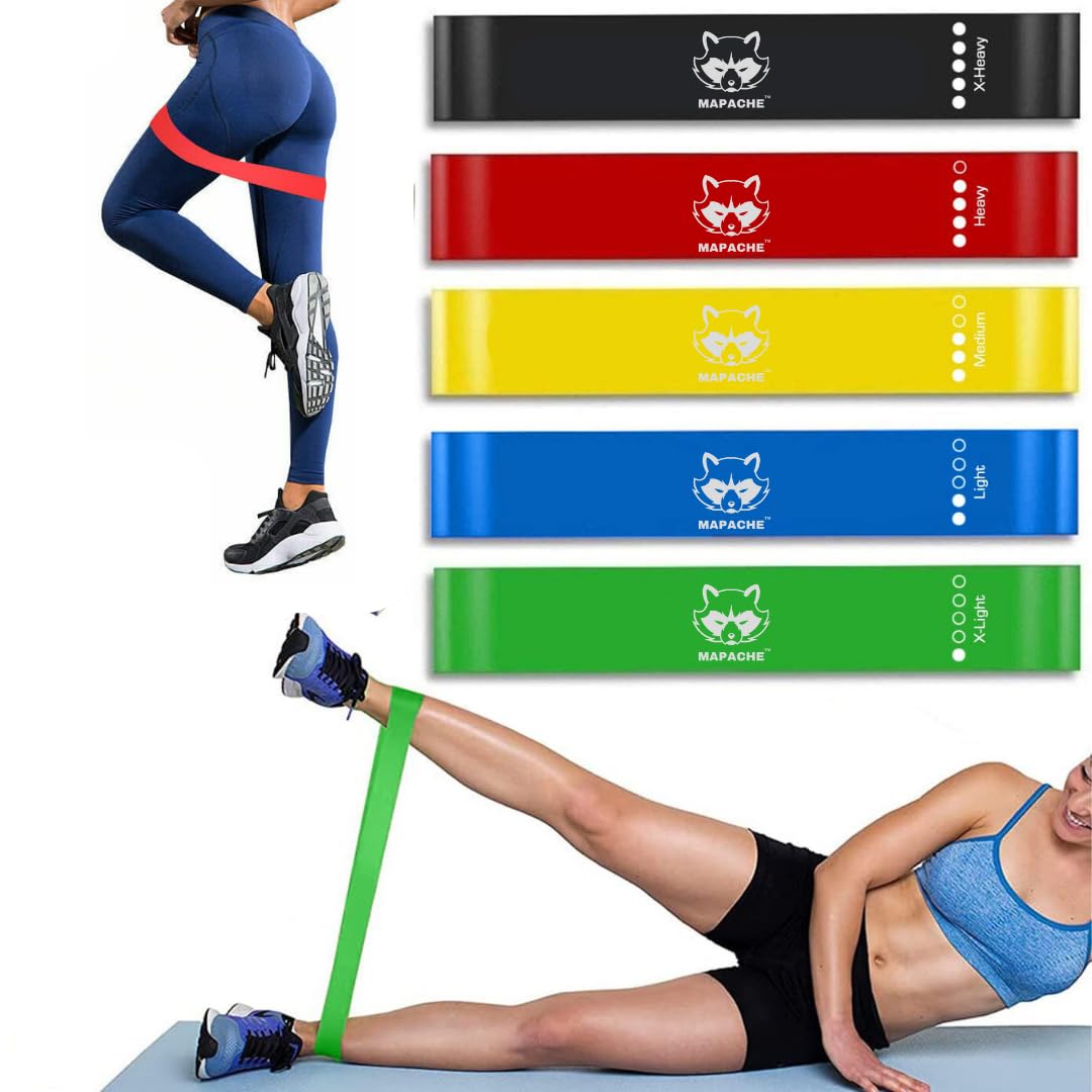 MAPACHE Latex Resistance Loop Bands Loop Hip Band Toning Exercise Band for Gym Booty Belt Latex Band Theraband for Fitness Multicolor (5) (B0CCYWVNJP) Amazon Price History, Amazon Price Tracker