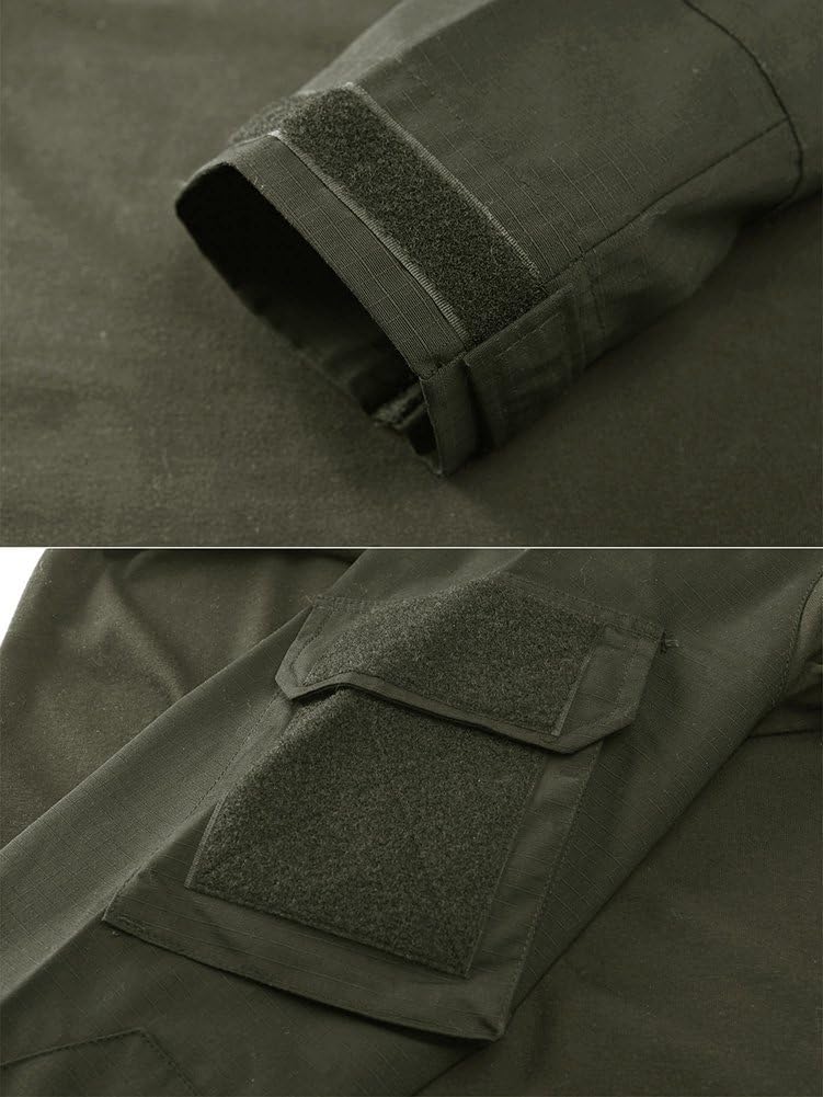 TACVASEN Men's Military Shirts Slim Fit Pullover Long Sleeve 1/4 Zip T-Shirt : Clothing, Shoes & Jewelry