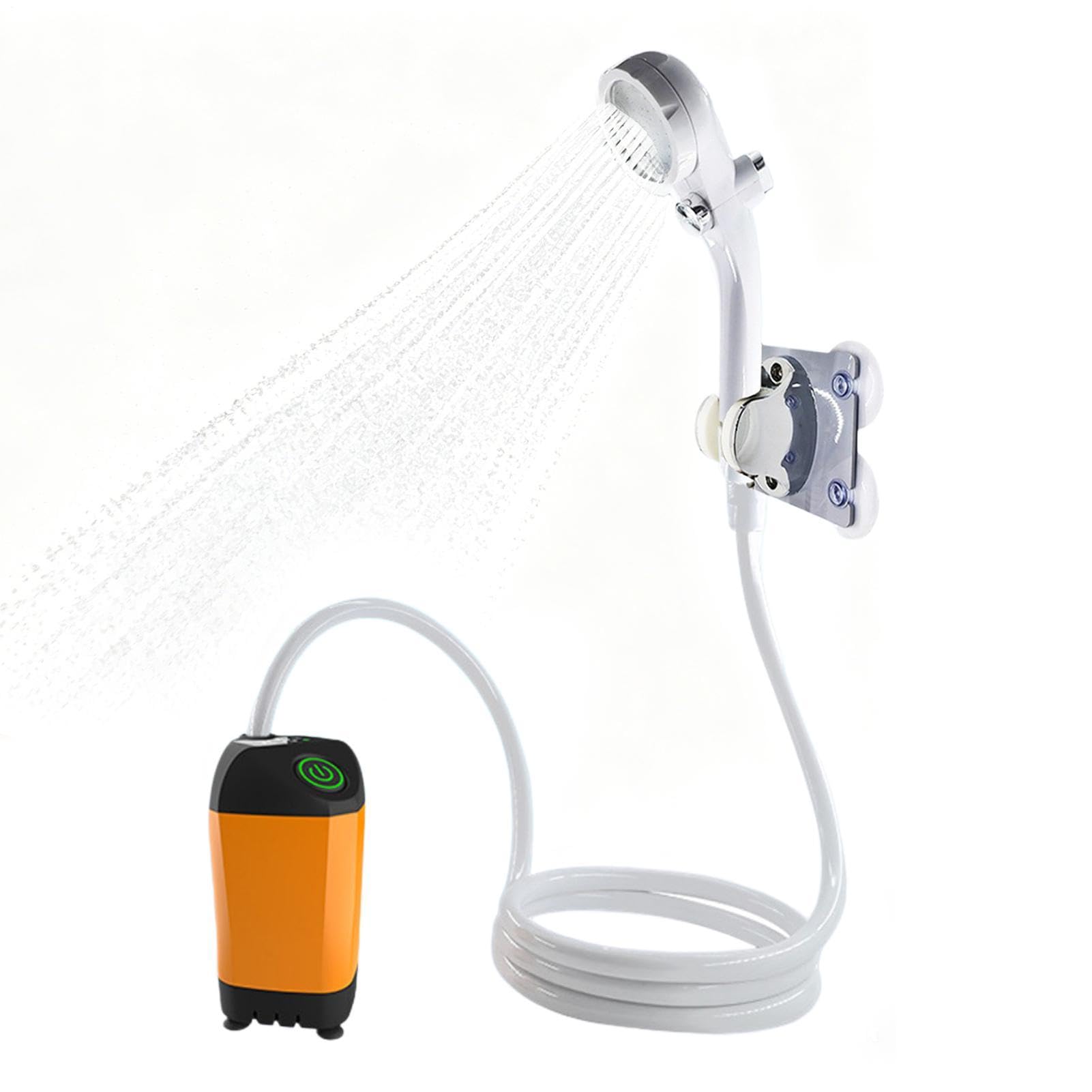 Douche extérieure portable rechargeable pour régler le manque d'eau chaude en camping - 8
