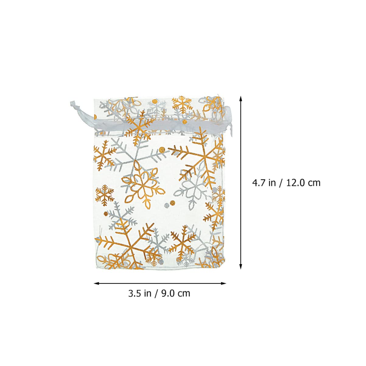 ABOOFAN 300 Pz Borsa in filato bronzato sacchetti regalo di Natale sacchetto regalo in organza borsa regalo per bomboniere borsa regalo bomboniera gioielleria sacchetto di imballaggio