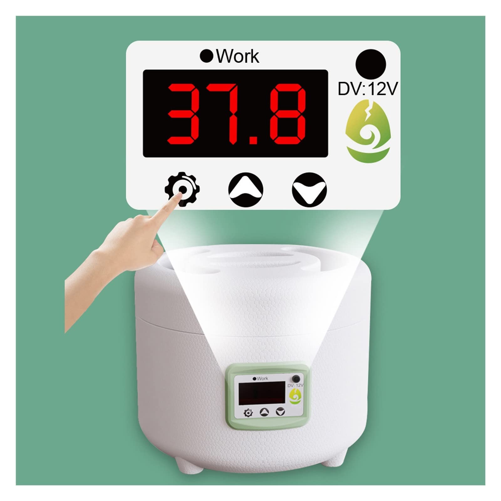 Amazon | 自動孵卵器 孵化器 自動転卵 9 卵インキュベーター家禽自動