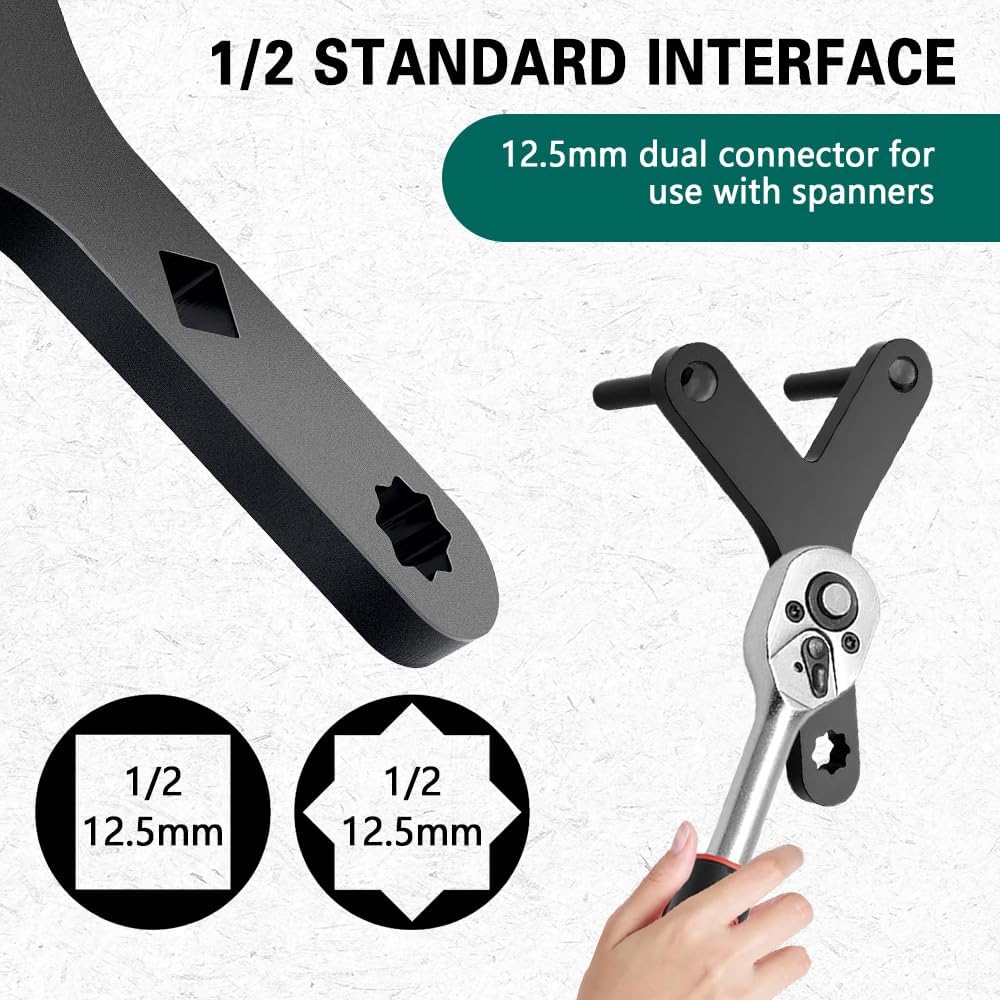 Lower Control Arm Prying Tool, Suspension Specialty Arm Lever Bushing Tool, Control Arm Tool Bushing Removal Tool for Front Wheel Drive Cars, Fit for 1/2 inch Drive Extension Breaker Bar