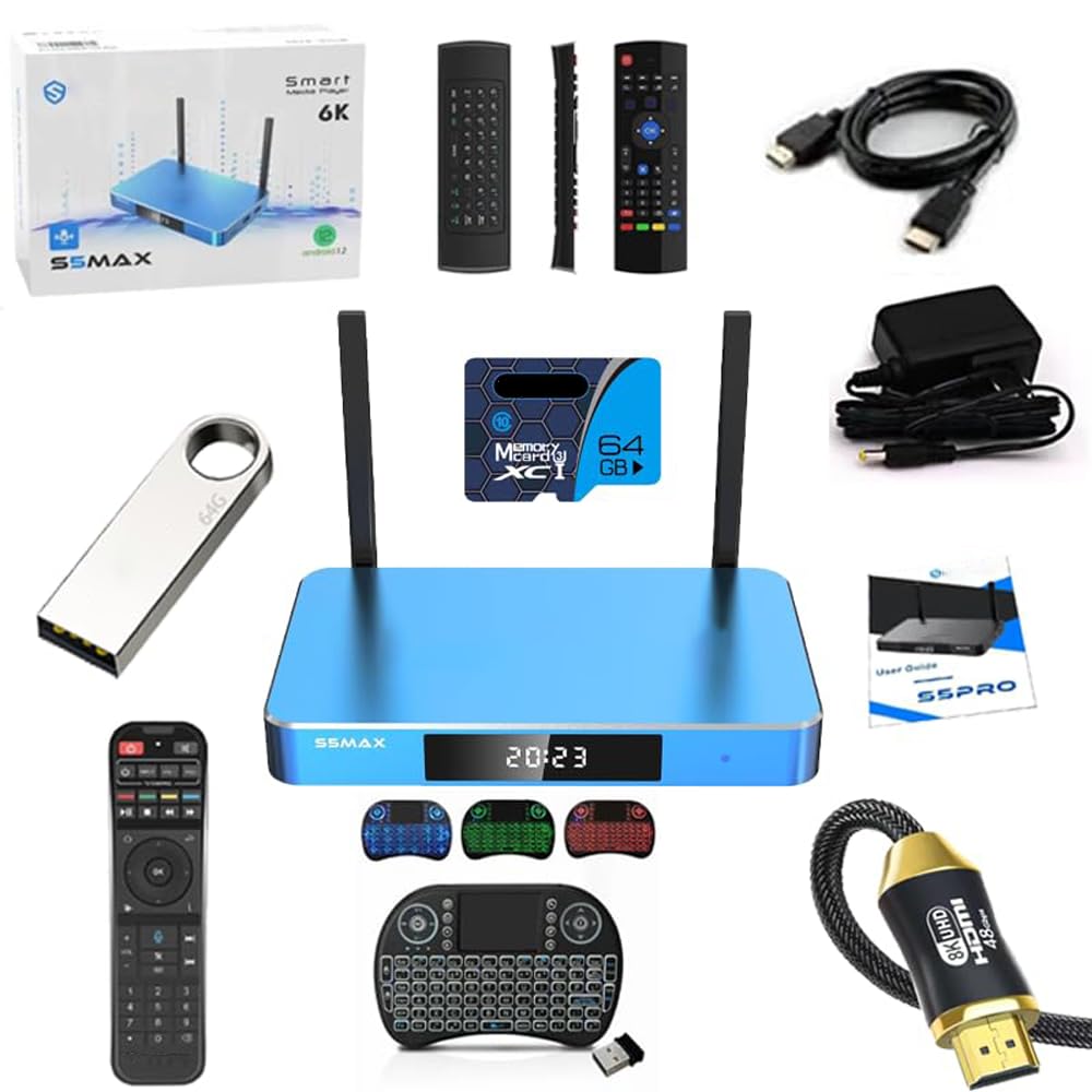 S6 Max 2025 Fully Loaded S6 Pro with Full Keyboard Voice Remote Control Manual Instruction