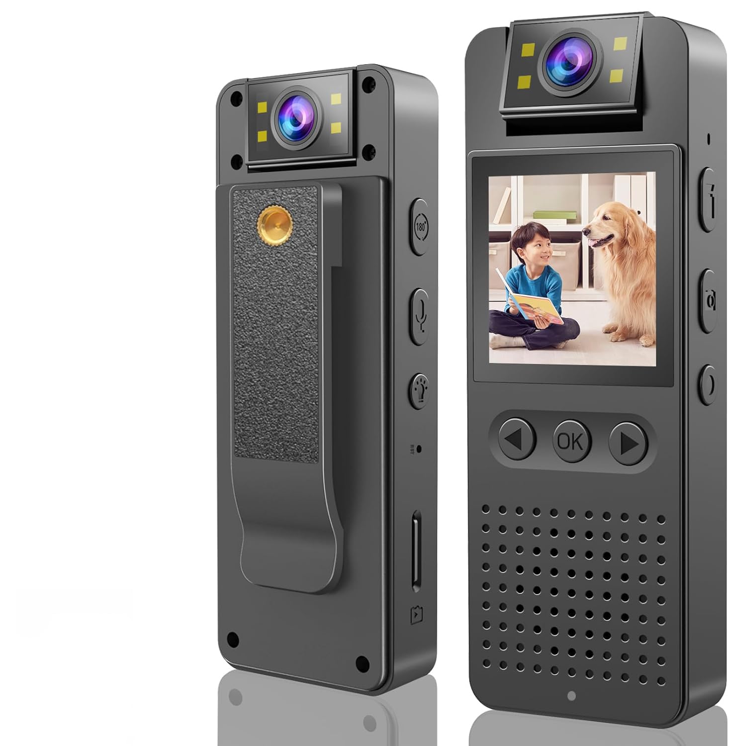 Tobo Mini Body Camera Video Recorder, Digital Display Voice Recorder Support 256GB SD Card, WiFi Small Body Camera with Long Battery for Daily Life on Travel TD--image-20