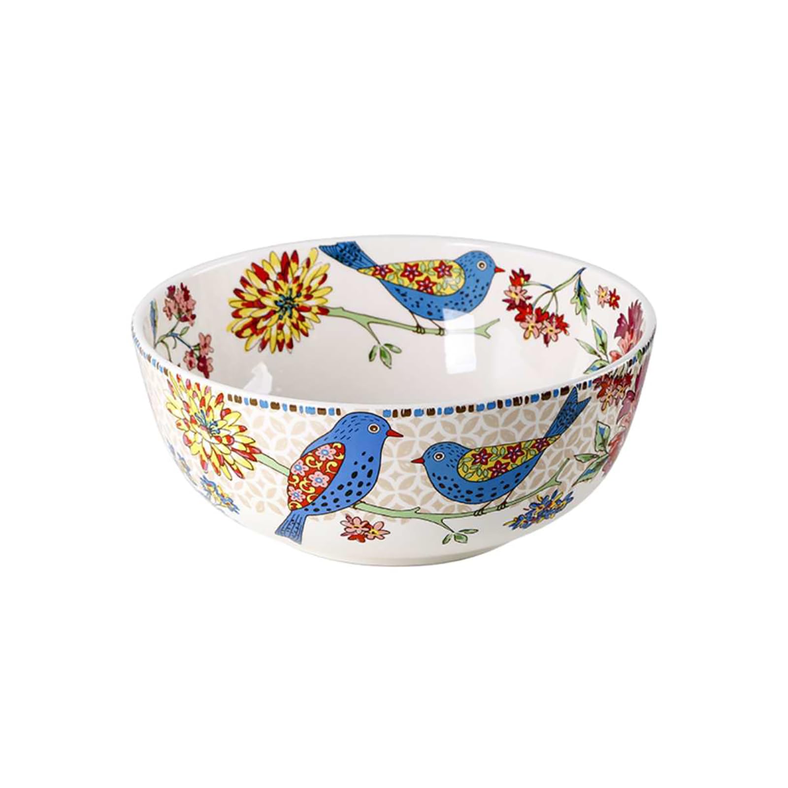 Kreatywna ceramiczna miska do zupy domowej z okrągłą miską do sałatek z podszkliwną - 30 cm miska na zupę