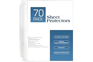 Crystal Clear Plastic Sheets for Documents | Ultimate Protection for Your Paper...
