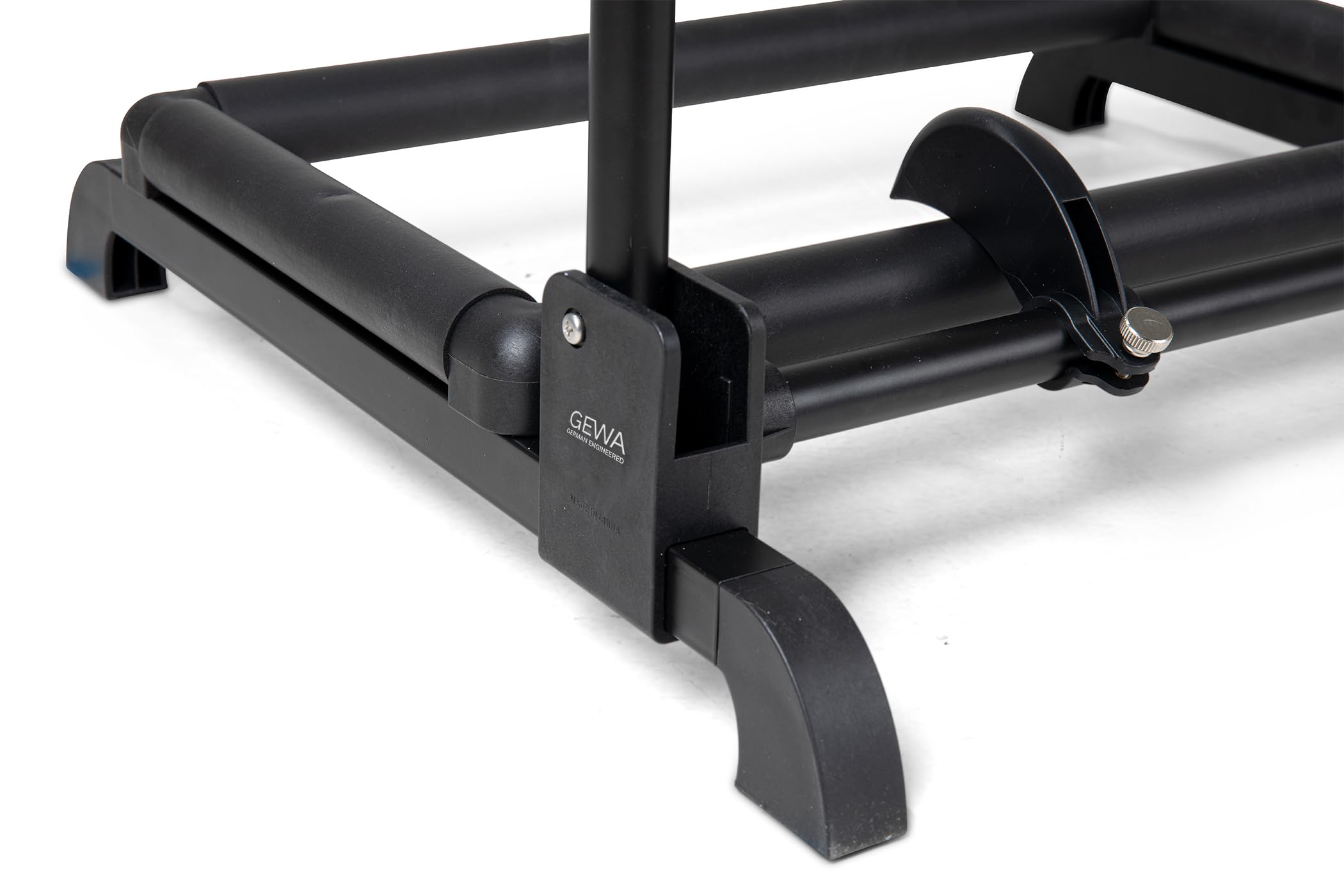 Gewa Supporto per Chitarra Multiständer - per 3 strumenti - regolabile - anche per chitarre Roundback, nero, GS-103B