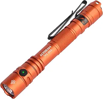 ACEBEAM TAC 2AA EDC Tactical Dual Modes Flashlight Rechargeable, 1600 High Lumens Flashlight, Dual Switch Pocket LED Flashlight, Super Bright Small Flash Light for Emergency, Camping, Home