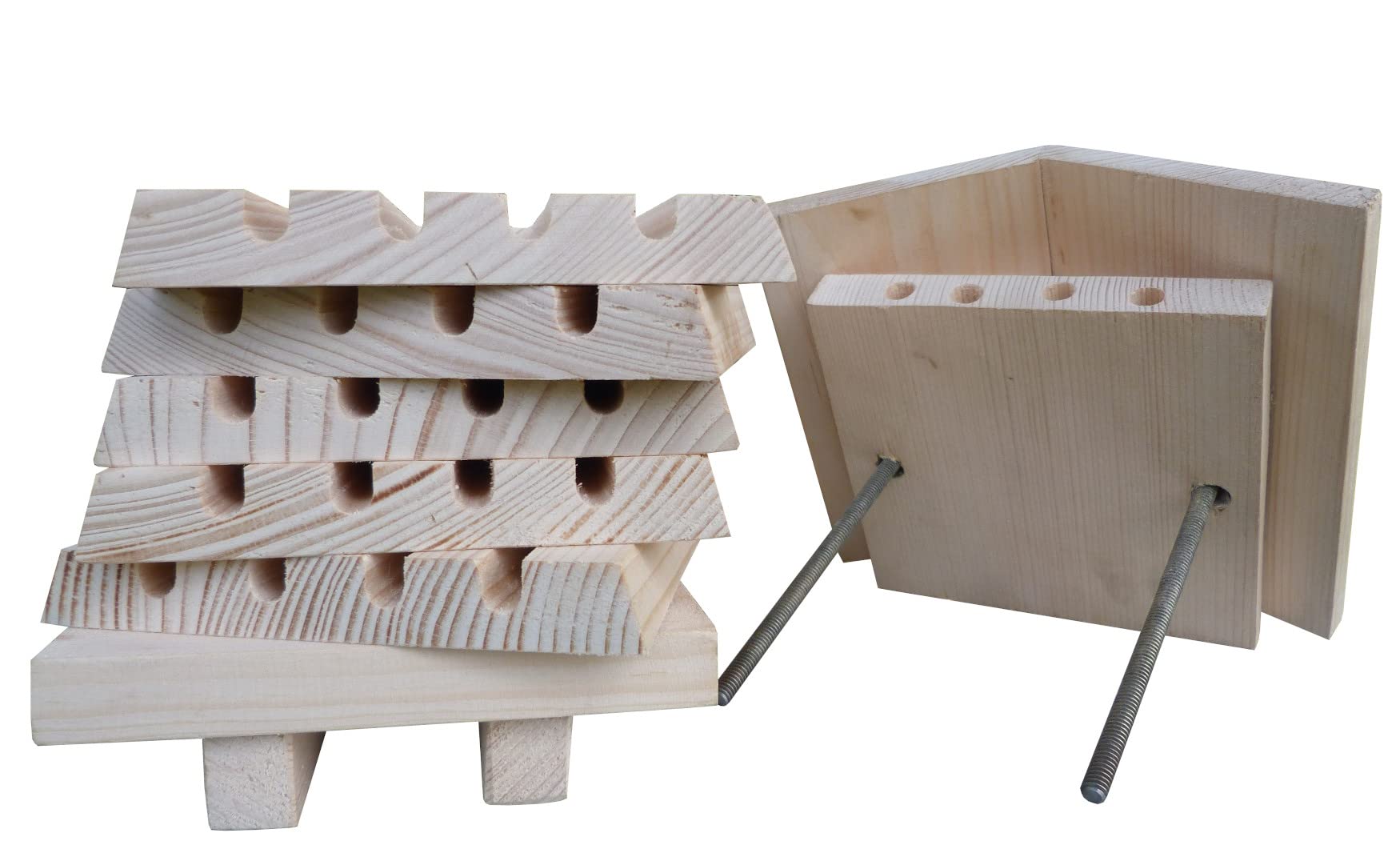 Hôtel en bois pour ruche d'abeille interactif
