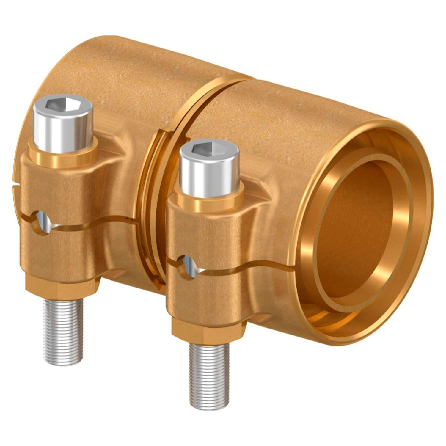Unión recta Wipex PN6 25(X2,3)-25(X2,3), para tuberías PEXa y PE, temperatura y presión máximas 10 bar/95ºC o 16 bar/20ºC, latón, solo compatible con PN10 SDR 7,5, color dorado (referencia 1042972)
