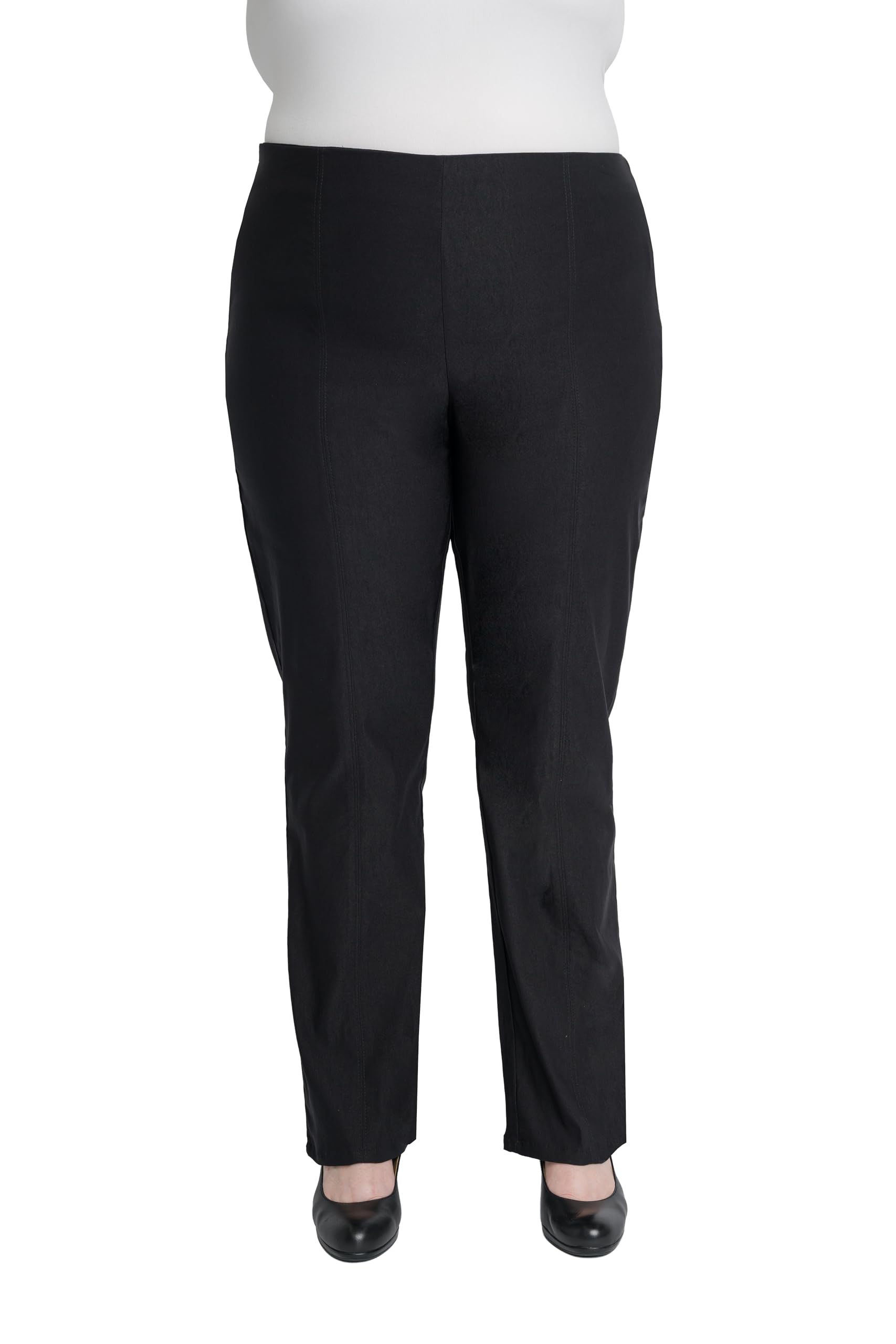 Briggs New York Womens Briggs New York Womens Plus Size Super Stretch Luxe Millenium Seamed Front Pull on
