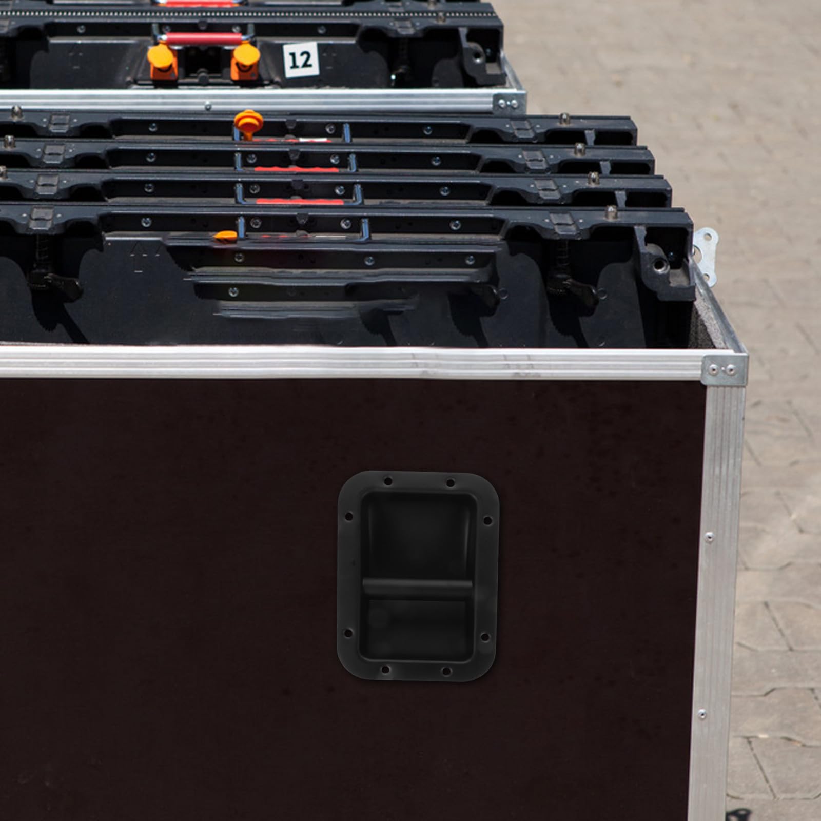 Hemobllo Mango de Hierro Negro para Altavoz de Gabinete, Ligero y Fácil de Instalar Asa de Repuesto para Manejo Cómodo en Equipo de Sonido