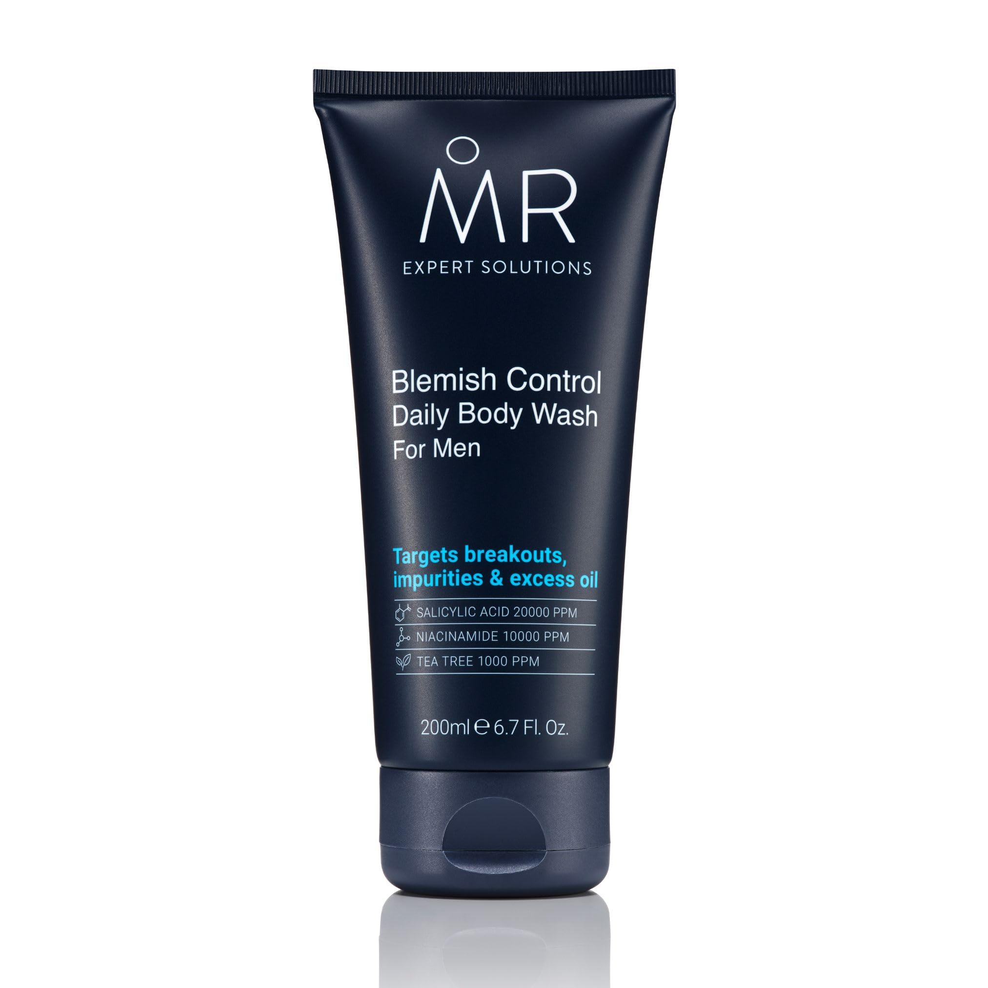 MR Expert Solution Salicylic Acid Body Wash For Men, Acne-Prone Skin, Body Cleanser with Blemish-Fighting Formula, Gentle on Sensitive Skin, Reduces Breakouts & Unclogs Pores 200ml