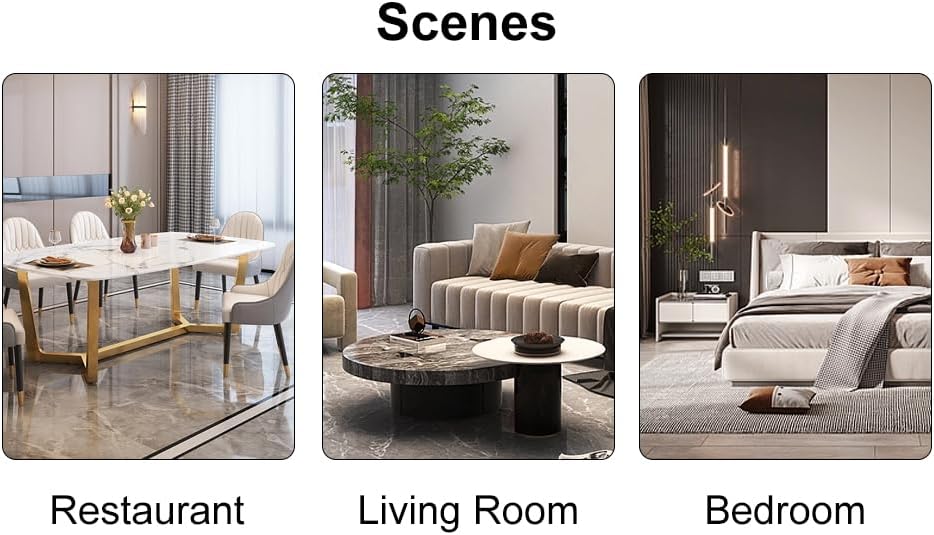 Miniatura 8 de Dining Chairs and Table & Chair Sets - Modern PU Leather Seating with Metal Legs for Kitchen, Living Room, Dining Room, Bedroom and Office Desk