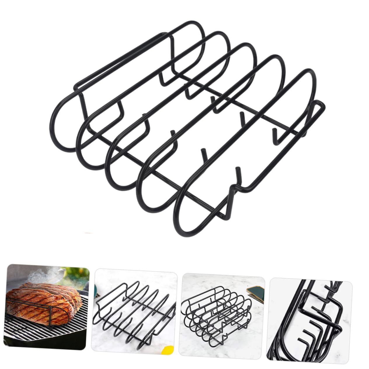 POPETPOP per Costine Inossidabile per Barbecue Rack da Compatto e Pratico per e Accessorio per all