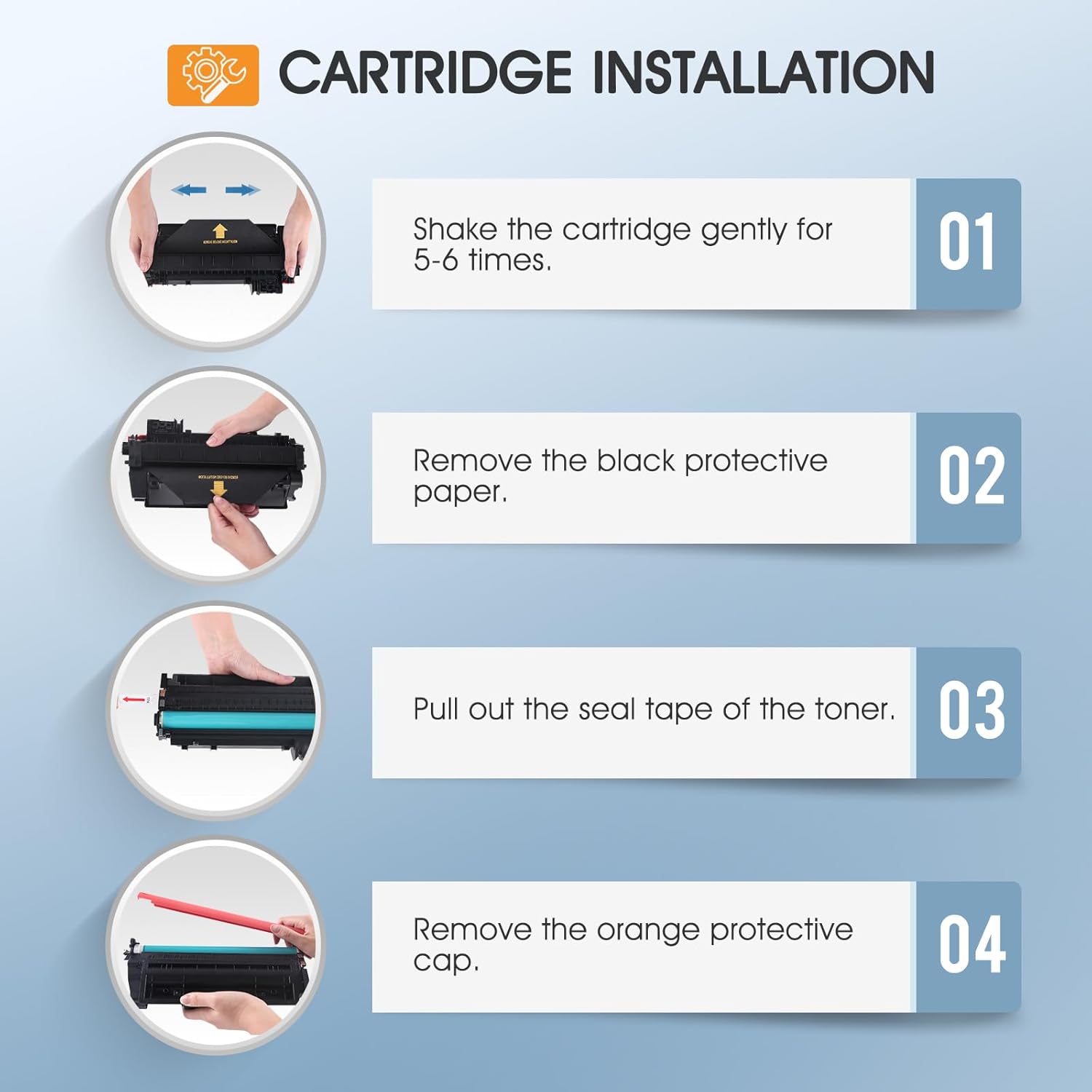 CF280A 80A Toner Cartridge Black Compatible for HP 80A CF280A CF280X 80X for HP Laserjet Pro 400 M401n M401dn MFP M425dn M401dne M401dw M425dw M425 M401 Printer Toner Ink 2-Pack