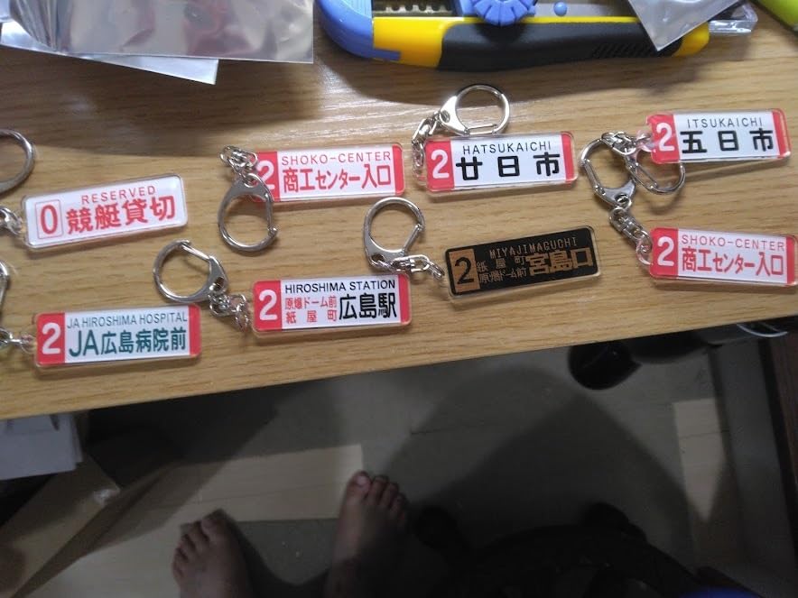 M!LK 広島 キーホルダー② キーホルダー ラケット型M 2個入 | 手芸センタードリーム公式