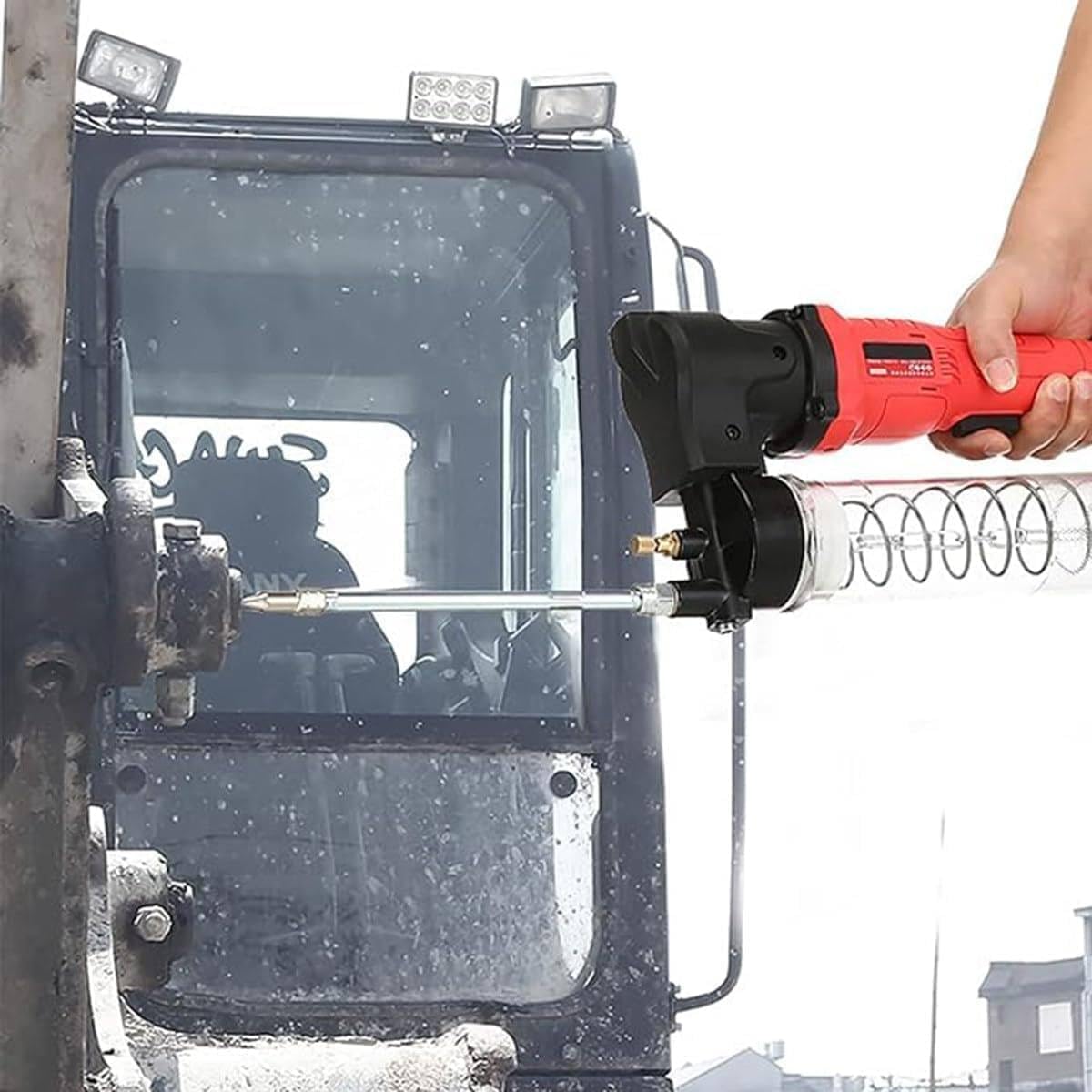 Pistola de grasa eléctrica inalámbrica, herramienta de lubricación recargable para maquinaria agrícola, barcos y camiones