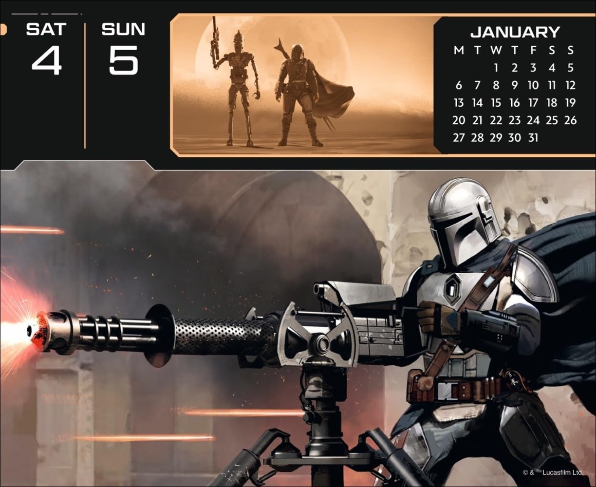 The Mandalorian The Child Tagesabreißkalender 2025: Kleiner Kalender für Star Wars Fans: Grogu und viele andere in einem Tischkalender 2025 zum Abreißen!