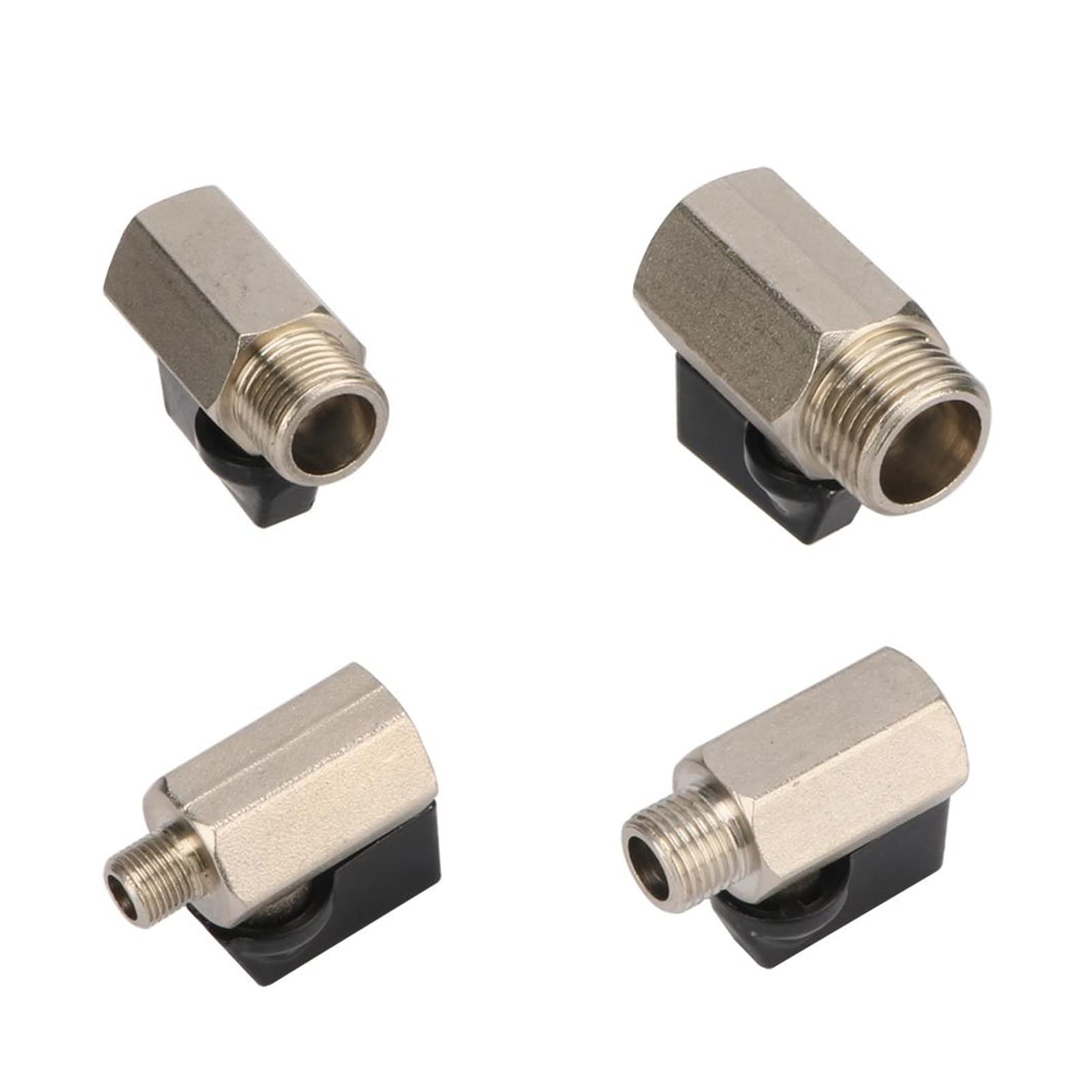 Zawór 1/8" 1/4" 3/8" 1/2" gwint mini mosiężny zawór kulowy BSP męski do żeński zawór odcinający do wody gazu i oleju (0,25 cala)