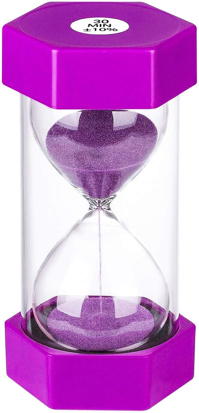 Amazon.com: Sand Hourglass Timer 30 Minute: Plastic Sand Clock 30 ...