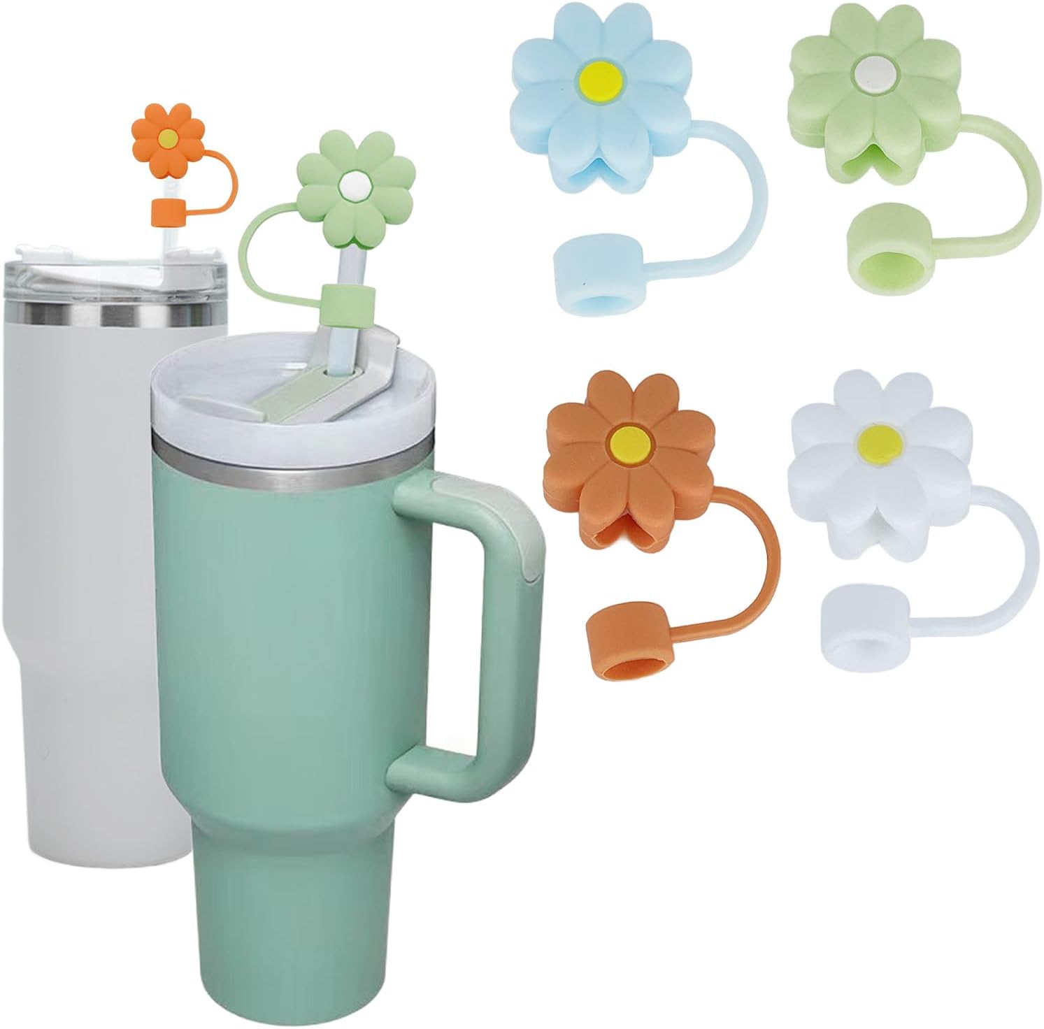 Straw Covers for Stanley 40 oz 30 oz Tumbler, 10mm Silicone