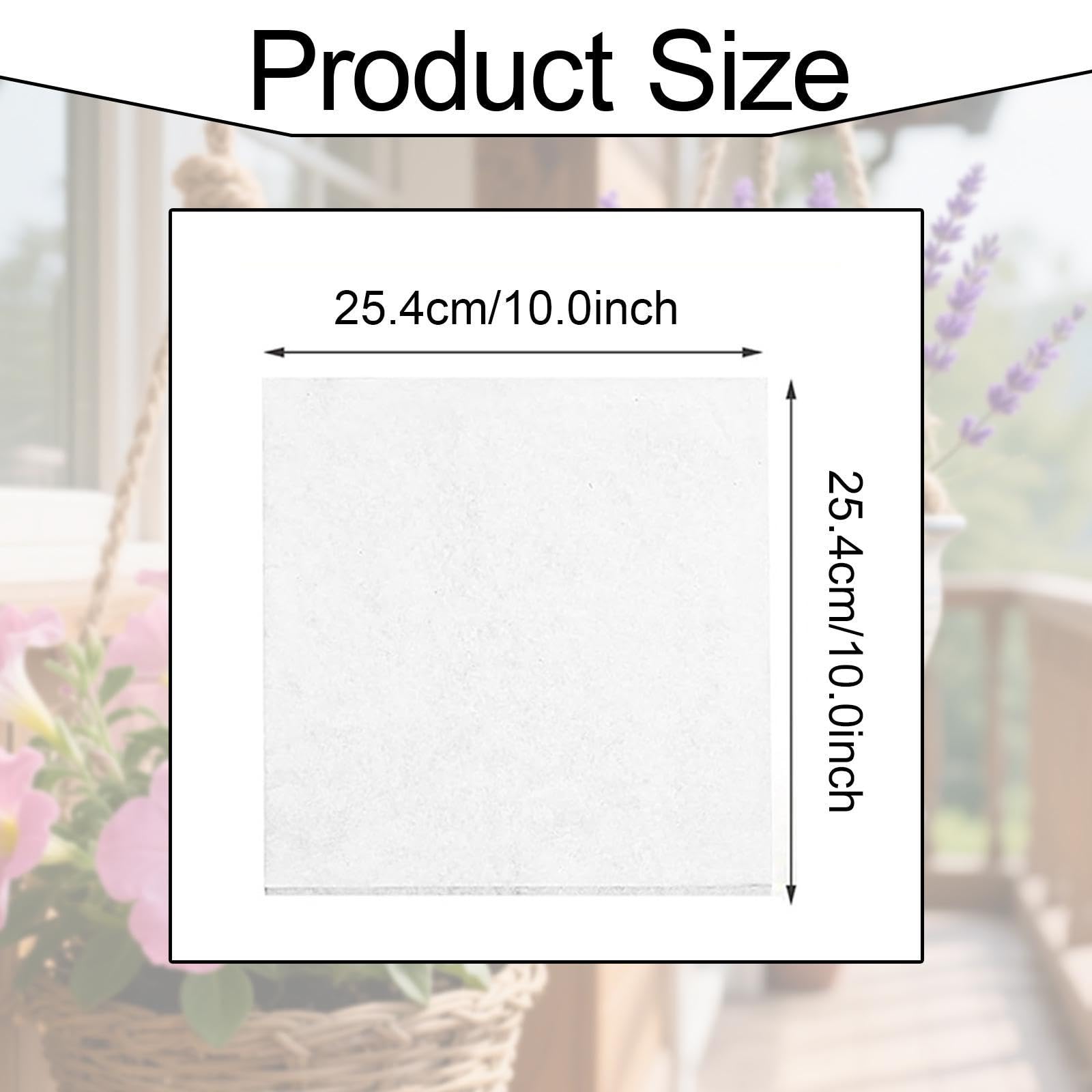 MYCENSE Self Watering Hanging Basket Liners Replacement, for Hanging Basket Pot Bottom Reusable Auto Garden Cotton Watering Liners, 20 Pieces