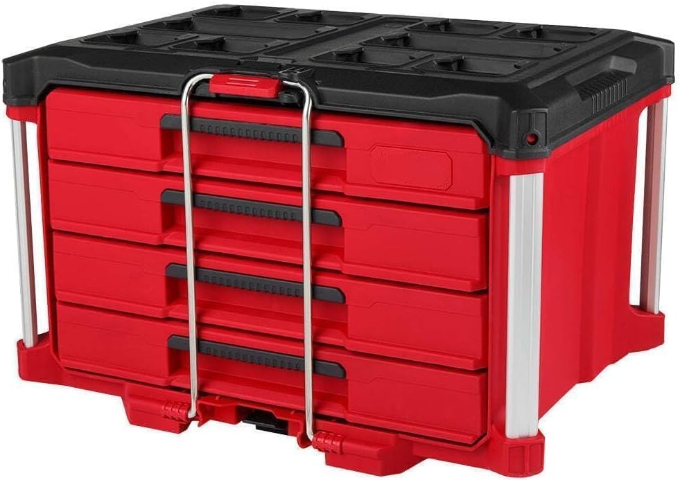 Packout Tool Box,Tool Boxes, 4 Drawer Tool Box,Tool Storage,Drawer Tool Box,Tool Box 48-22-8444 Suitable For Milwaukee PACKOUT 4 Drawer Tool Box