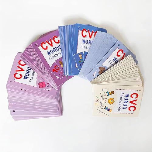 Miniatura 2 de Lachilly CVC Words Flashcard Consonante+Vocal+onsonant Suministros de aprendizaje para maestros de jardín de infantes Ayudas de enseñanza 126
