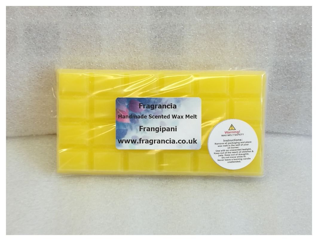Fragrancia A Single Handmade Highly Scented Wax Melt Bar (Frangipani)